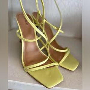 Express Neon Strappy Heels